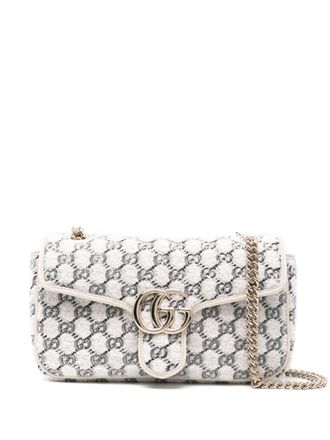 Gucci GG Marmont kleine schoudertas - Wit
