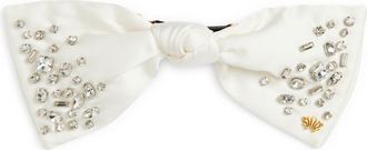 Lele Sadoughi Paloma Crystal Embellished Bow Barette in April Diamond at Nordstrom