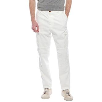 Brunello Cucinelli MenS Snow Cotton Cargo Pants, Size 38