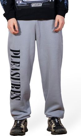 Pleasures Onyx Logo Joggers in Slate at Nordstrom, Size Xx-Large