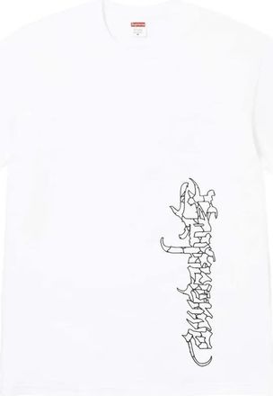 SUPREME Satan T-shirt met print - Wit