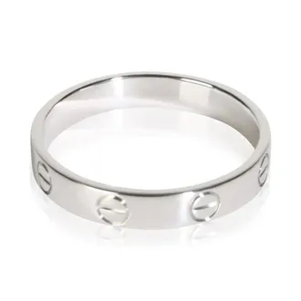 Cartier Pre-Owned Cartier White Gold Small Model Love Ring