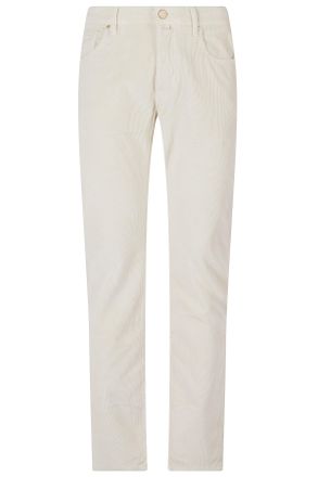 Jacob Cohen Cotton Ribbed Corduroy Five-Pocket Straight-Leg Pants