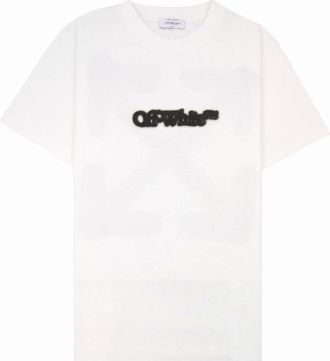 Off-white Mens Off White Spray Arrow Slim S/s T-shirt White - Size: 44