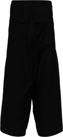 Yohji Yamamoto drop-crotch cotton trousers - men - Cotton - 3 - Black