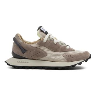 RUN OF Schoenen, Dames, Beige, 41 EU, Nylon, Sneaker Elio W