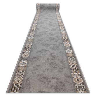 RugsX Passatoia Gommata Murcia Piastrelle Di Lisbona, Telaio, Antiscivolo Grigio 100cm Grey 100x680 Cm
