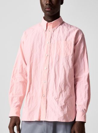 Willy Chavarria Mens Veterano crinkled loose-fit shirt
