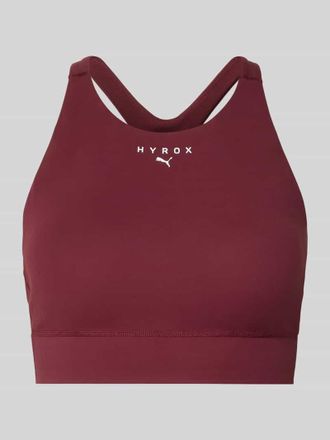 Puma PUMA x HYROX - BH mit Label-Print in Bordeaux, Gr&ouml;&szlig;e XS