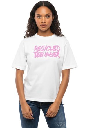 Dsquared2 White Graphic Crew Neck T-Shirt