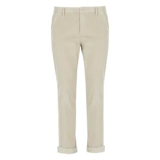 Dondup Heren, Broeken, Grijs, Maat: W33 Corduroy