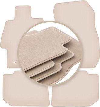 OEM Alfombrillas Premium Beige Para: Subaru Outback V Estate 2014