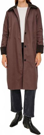 Rails Levy Coat In Raisin