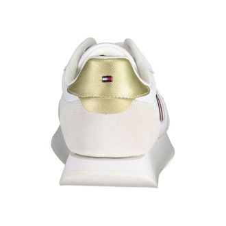 Tommy Hilfiger Striped Leather Sneaker - White
