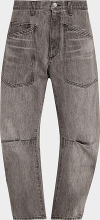 Nili Lotan Shon Barrel-Leg Jeans