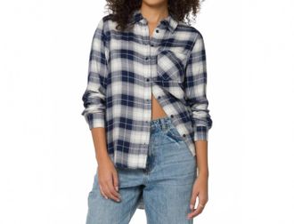Velvet Heart Bennett Plaid Shirt In Blue Plaid