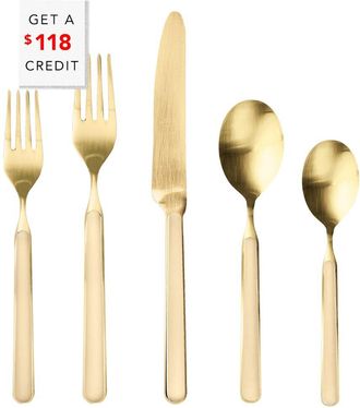 Mepra 20Pc Fantasia Ice Flatware Set With $118 Credit