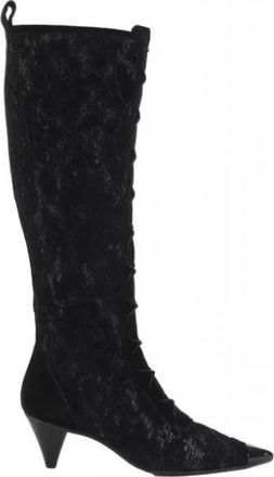 Ras 7334-R Haklaars - Dames - Laarzen met Hak - Zwart - 39 EU - Schoenen