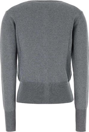 Vivienne Westwood Womens Bea Cardigan Gray Cotton Cashmere