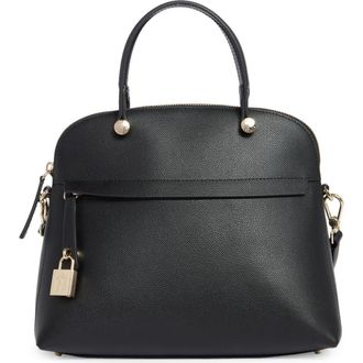 Furla Classic Dome Leather Handbag in Nero at Nordstrom Rack