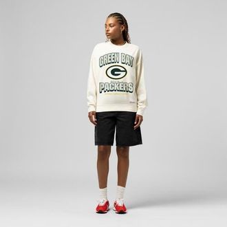 Mitchell & Ness Womens Mitchell & Ness Cream Green Bay Packers Tonal Arch Sweatshirt at Nordstrom, Size Xx-Large