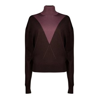 Paco Rabanne Maglione in Maglia Bicolore - - Knitwear - Donna - Marrone - M