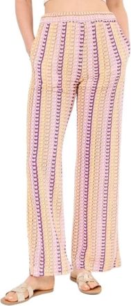 Suncoo Gestreepte Jungle Broek - Dames - Wijde Broeken - Veelkleurig - M - Broeken