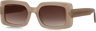 Notre-V Beige Zonnebril voor Dames - Dames - Zonnebrillen - Beige - ONE Size - Accessoires