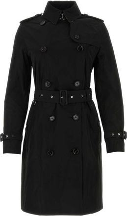 Burberry Black polyester trench coat