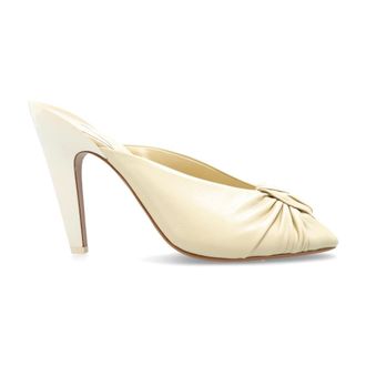 Chlo&eacute; Heeled Mules, female, Beige, Size: 9 US Suzie Heeled Mule
