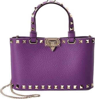 Valentino Rockstud Mini Leather Tote