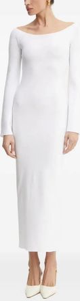 Liviana Conti Abito midi con scollo a barca - Bianco