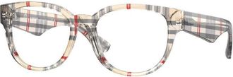 Burberry Ladies Black Round Eyeglass Frames BE2410 4122