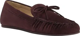 Stuart Weitzman Britt Bow Suede Loafer
