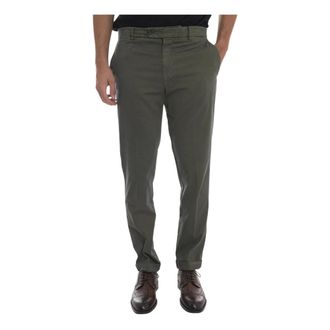Berwich Broeken, Heren, Groen, XL, Katoen, Yretrogd Chino
