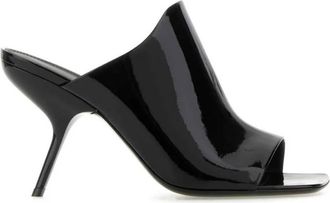 Ferragamo Era Patent Open-Toe Sandals, Size 7.5 C