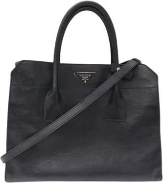 Prada Pre-owned Vintage Tote Bag - Dames - Vintage Shopper - Zwart - ONE Size - Leer - Vintage