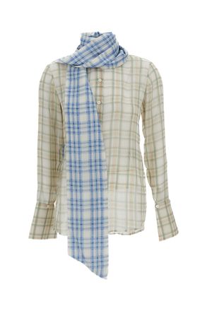 Acne Studios Lightweight Semi-Sheer Plaid Shirt