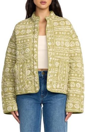 Billabong Folk Story Oversize Jacket in Green Tea at Nordstrom Rack, Size Small