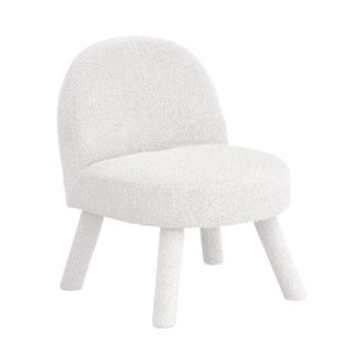 DRAWER Sill&oacute;n de tela boucl&eacute; - blanco