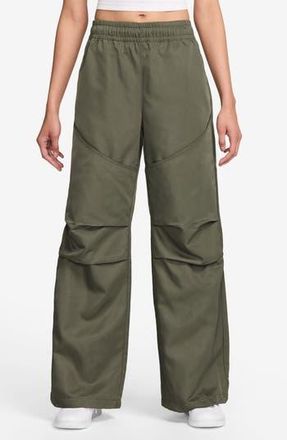 Nike Jordan Brooklyn Water Repellent Pants in Medium Olive/Black at Nordstrom Rack, Size X-Large