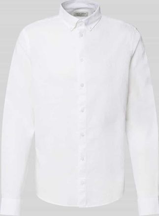 Casual Friday Casual Friday Regular Fit Leinenhemd mit Button-Down-Kragen Modell Anton in Weiss, Größe XL