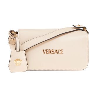 Versace Cross Body Bags, female, Beige, Size: ONE SIZE Tag Mini Bag