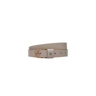 Calvin Klein Belts, female, Brown, Size: 80 CM Metal Loop Round Buckle 25mm Belt