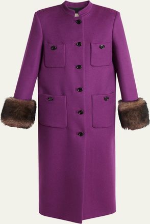 Valentino Garavani Long Wool Coat