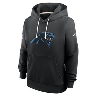 Nike Carolina Panthers Sideline Nike Womens Dri-FIT NFL Pullover Hoodie in Black | 03C300A9D-A0M