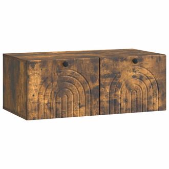 vidaXL Mueble Para Tv De Pared Roble Ahumado 78,5 X 41 X 30 Cm Vidaxl
