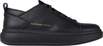 Alexander Smith Wembley - Heren - Sneakers - Zwart - 42 EU - Leer - Schoenen