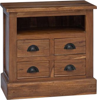 vidaXL Armario De Almacenamiento Con Caj&oacute;n Natural 60 X 30 X 60 Cm Vidaxl
