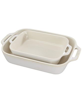 Staub Ceramic 2Pc Rectangular Baking Dish Set